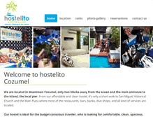 Tablet Screenshot of hostelcozumel.com